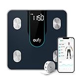 eufy Personenwaage, Smart Scale P2, Digitale Körperfettwaage WLAN/Bluetooth, 15 Messwerte...