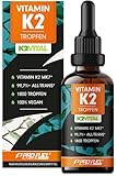 Vitamin K2 Tropfen hochdosiert 1800x (50ml) - 200 µg Vitamin K2 MK7, K2VITAL® Premium...