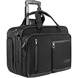 VANKEAN 17.3'' Laptoptasche mit Rollen für Herren, Stylische...