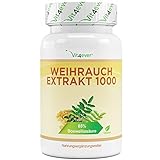 Weihrauch Extrakt - 180 Kapseln - Premium: 85% Boswellia-Säure - Hochdosiert mit 1000 mg...