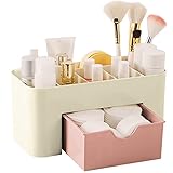 Retoo Kosmetik Organizer mit Schublade und Sechs Fächern für Make-up, Aufbewahrungsbox...