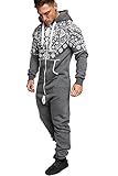 Amaci&Sons Herren Norweger Overall Jumpsuit Onesie Jogging Sportanzug...