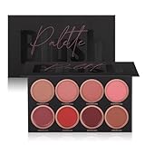 8 Farben Make-up Rouge Palette, Matte, langanhaltende, aufhellende Teint-Reparatur Nude...