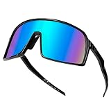 Fahrradbrille Sonnenbrille Herren Polarisierte Sportbrille UV400 Schutzbrille für Reiten...