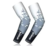 flintronic Arm Sleeves,Unisex Wärmer UV-Schutz Ärmel UPF 50, Rutschfest...