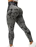 ZAAYO Sport Leggings für Damen Tie Dye Scrunch Butt Fit Seamless Yoga Pants...