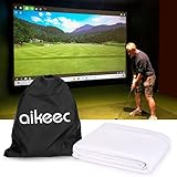 aikeec Indoor Golf Simulator Impact Screen Golfsimulatoren Projektionswand mit 14...