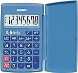 Casio LC-401LV-BU-BOITE Schulrechner, Blau