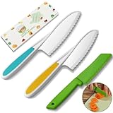 Kindermesser 3-teiliges Kinder-Küchenmesser-Set zum Schneiden und Kochen von...