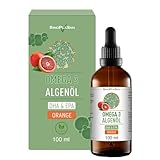 Premium Omega 3 Algenöl | hoch dosiert | Natürliches DHA & EPA für Herz, Gehirn &...