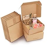 Kurtzy Karton Geschenkboxen Braun (20 Stk) – Schachteln 12 x 12 x 5cm...