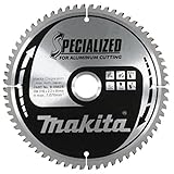 Makita B-09628 Spezielles Aluminium-Gehrungssägeblatt 216 mm x 30 mm x 64 Zähne