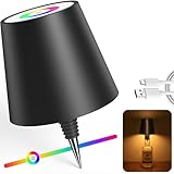 Jeebel LED Flaschenlampe - 5200mAh RGB Kabellose Flaschenlicht mit Touch...