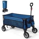 Timber Ridge Bollerwagen Faltbar Strand Handwagen mit Seitentasche...