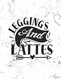 Leggings and Lattes: Workout Journal Ideal for Women, 110 Pages Fitness Planner...