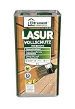 Ultrament Vollschutz-Lasur 7-in-1, palisander, Holzschutz, 5 Liter