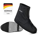 VELMIA Schuhüberzieher wasserdicht Schwarz I Regenschutz Schuhe Fahrrad mit...