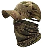 ehsbuy Camo Hüte für Männer mit Kühlung Halsgamasche Baseballmützen Gesichtsschal...