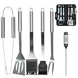 BIFY Grillbesteck-Set,hohe Qualität RostfreierStahl BBQ-Set 6-teiliges...