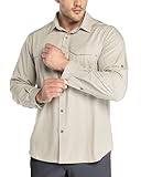 Outdoor Ventures Hemd Herren Freizeithemd Langarm Outdoor Shirt Atmungsaktive Schnell...