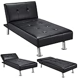 Yaheetech Couch Schlafsofa Bettsofa Klappsofa Gästebett Rückenlehne neigbar...