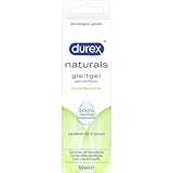 Durex Naturals, Sensitiv Gleitgel, Aloe Vera Extrakten, Duft- oder Farbstoffen, getestet,...