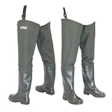 FortMen Watstiefel Herren Anglerhose mit Stiefel wasserdichte Wathose Größe...