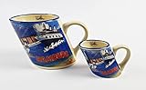 2er Set Hamburg schräger Becher + Mini Becher schiefe Tasse Elphi Rathaus Möwe Souvenir