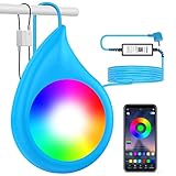 LED Poolbeleuchtung Unterwasser für Aufstellpool, 10W RGB Dimmbar Farbwechselnde...