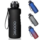 Adoric Trinkflasche Auslaufsicher Wasserflasche 1,5L BPA Frei Große Sportflasche aus...