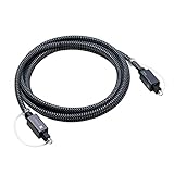 IVANKY Optisches Kabel, Toslink kabel, 1,8M Optisches Audiokabel [Nylongeflecht,...