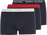 Tommy Hilfiger Herren 3p Boxershorts Boxershorts, Desert Sky/White/Primary Red,...