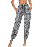 HAPYWER Haremshose Damen Lang für Sport Workout-Yogahose Jogginghose Sommerhose Leicht...