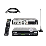 Comag SL65T2 DVBT2 Receiver Bundle mit passiver DVBT2 Antenne, DVB-T2 Receiver mit...