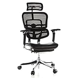 hjh OFFICE 652640 Luxus Chefsessel ERGOHUMAN Plus ergonomischer Bürostuhl mit...