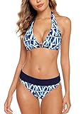 Aidotop Damen Bikini Set Triangel Badeanzug Strand Ties Zweiteiliger Bademode...