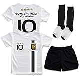 DE FANSHOP Kinder Personalisiertes Deutschland Trikot Set D5