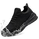 LARNMERN Wasserdicht Schuhe Laufschuhe Herren Sportschuhe Kochschuhe rutschfeste...