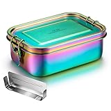 G.a HOMEFAVOR Edelstahl Brotdose Bento Box Auslaufsicher Metall Lunchbox 800ml...