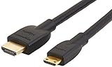 Amazon Basics - Hochgeschwindigkeitskabel Mini-HDMI (Quelle) auf HDMI, 1.8 m, schwarz