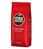 IDEE KAFFEE Entkoffeiniert Cafe Crema 1000 g Bohnen