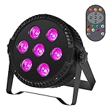 1er Pack LED Par Strahler 7 LED Bühnenlicht Partylicht RGB DMX512 mit...