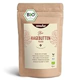 Hagebuttenpulver Bio 1000g | ganze Hagebutte gemahlen | fruchtiges, süß-würziges Aroma...