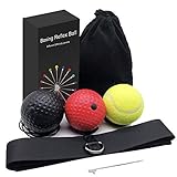 aiMaKE Boxen Training Ball, Boxen Reflexball, Boxball-Stirnband, Boxtraining...