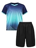 Zaldita Jungen Sport Trikot Set Kurzarm Sport Shirt mit Sportshirts Fußball Kleidung Set...