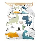 DASIAUTOEM Kinderbettwäsche, 100x135 Baby Bettwäsche Komplettset, Dinosaurier...