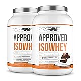 WFN Approved Isowhey - Schokolade - 2x 1 kg Dose - Laktosefreies Eiweißpulver - CFM...