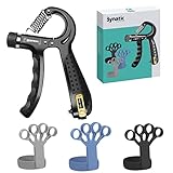 Bynatic Handtrainer Fingertrainer - Griffkraft Trainer Gripster - Unterarmtrainer für...