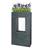 Dehner Gartenbrunnen Grua mit LED Beleuchtung, Steinoptik, ca. 93 x 56 x 20 cm,...