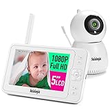 Sainlogic Video Babyphone mit Kamera, Babyphone für den Innenbereich, 1080P FHD...